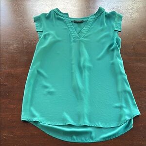 J. Crew Turquoise V-Neck Blouse